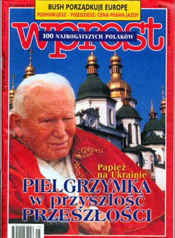 Okładka tygodnika WPROST: 25/2001